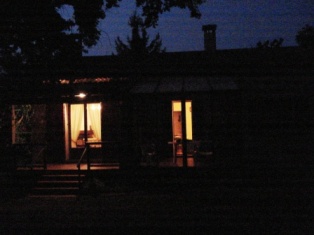 huis bij nacht