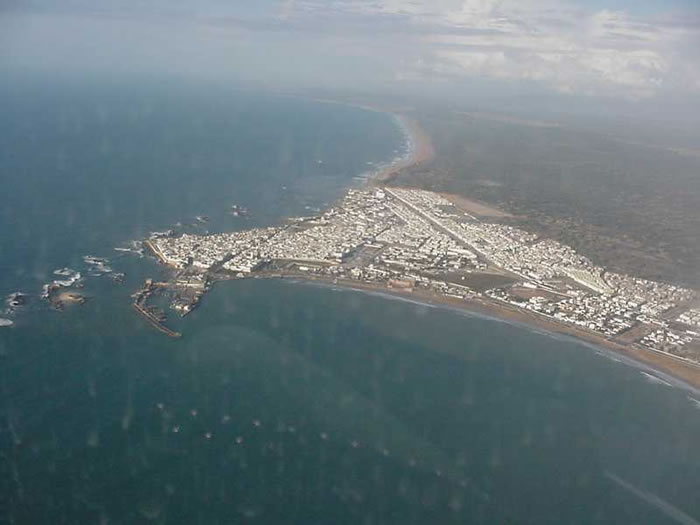 Essaouira vanuit de lucht