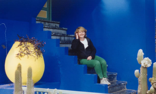 Fiona in Jardin Majorelle