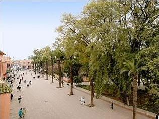 Marrakech Uitzicht vanaf Hotel Ali